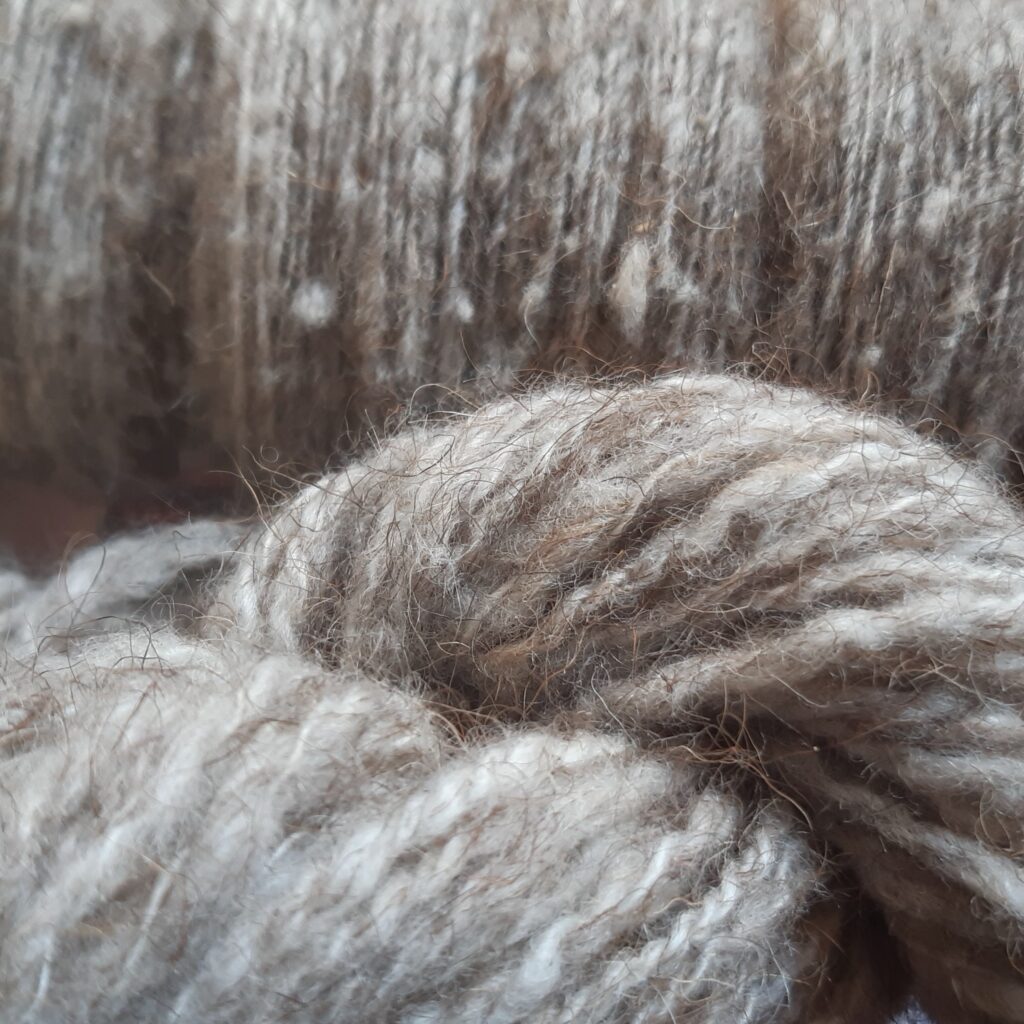 I've found some natural/undyed wool being sold straight from the farm for a  much more affordable price than other yarns I was looking at. I've never  worked with this type of wool